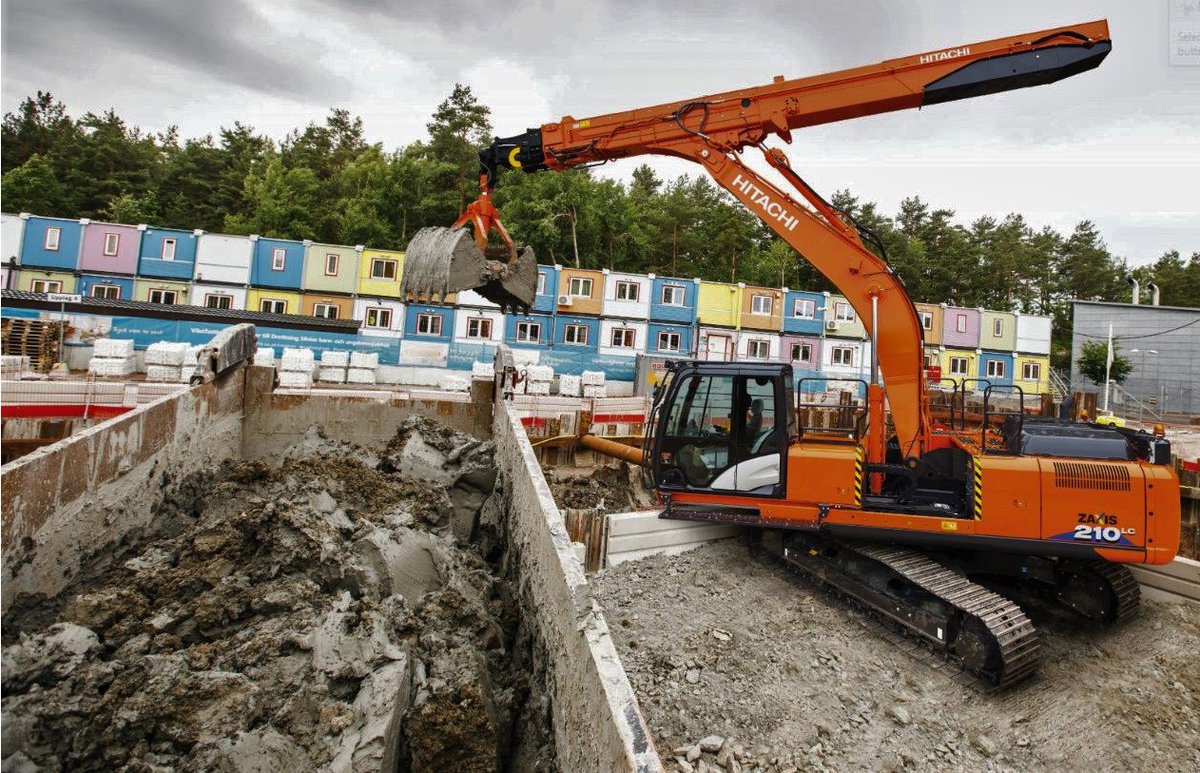 挖掘機伸縮臂，伸縮臂